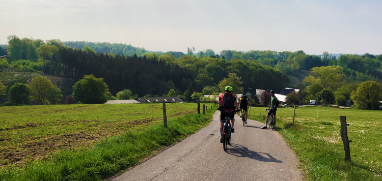 Groepje fietsers