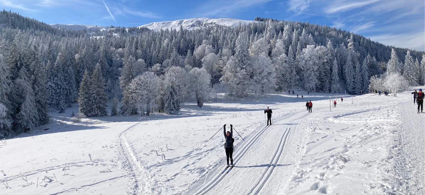 Foto in de loipes in het Schwarzwald