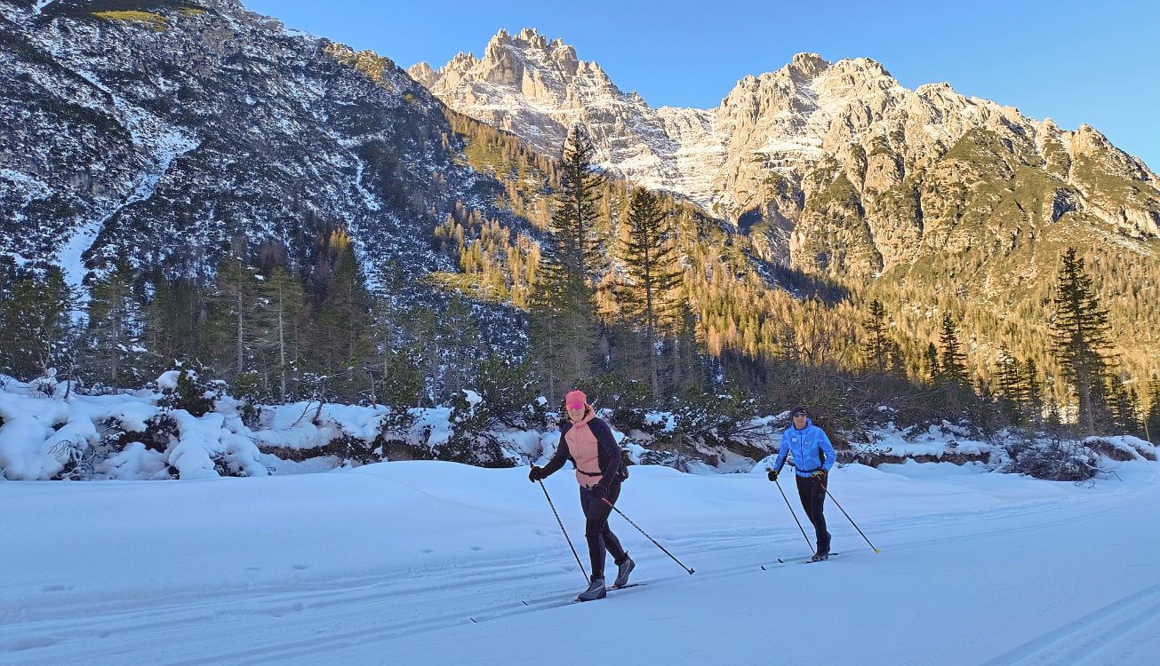 Langlauftrekking Drei zinnen