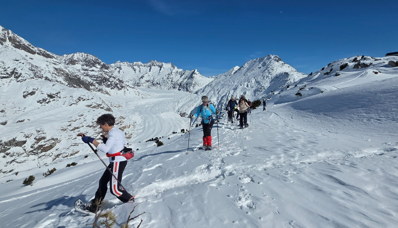Snowshoetocht in omgeving Obergoms