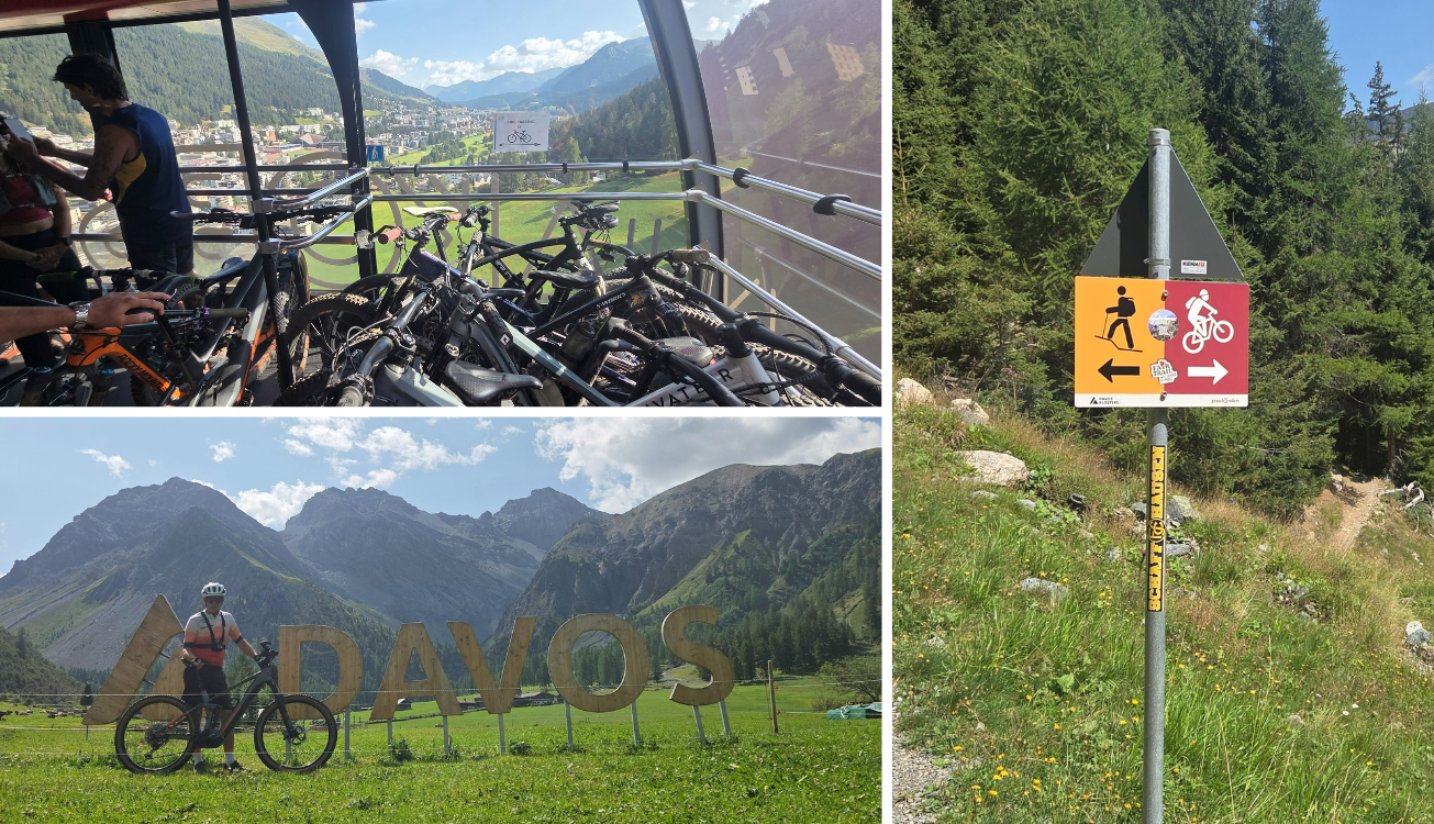 Carrousel van de verkenning in Davos