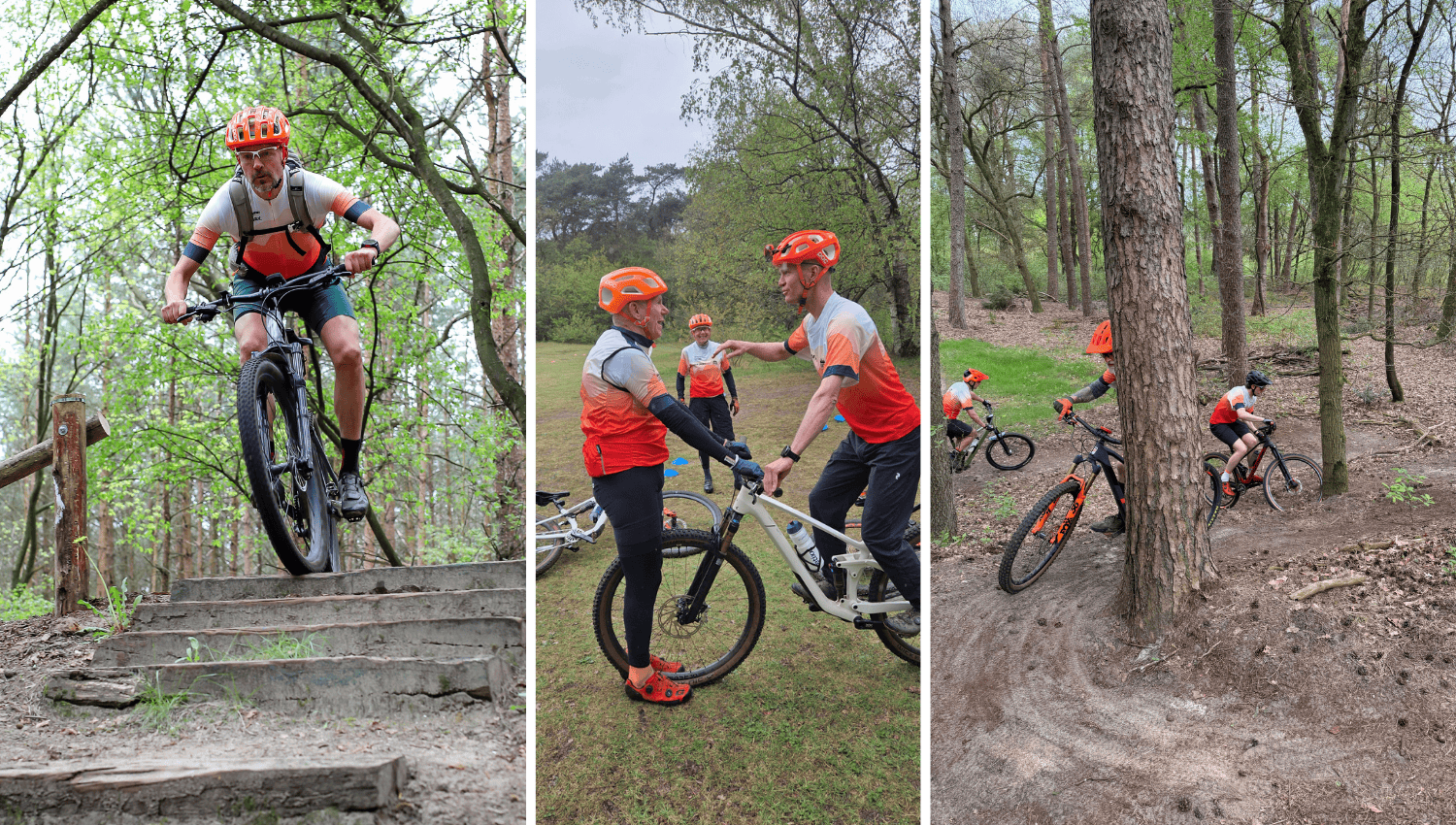 Carrousel van verschillende stations op de Bikegidsendag