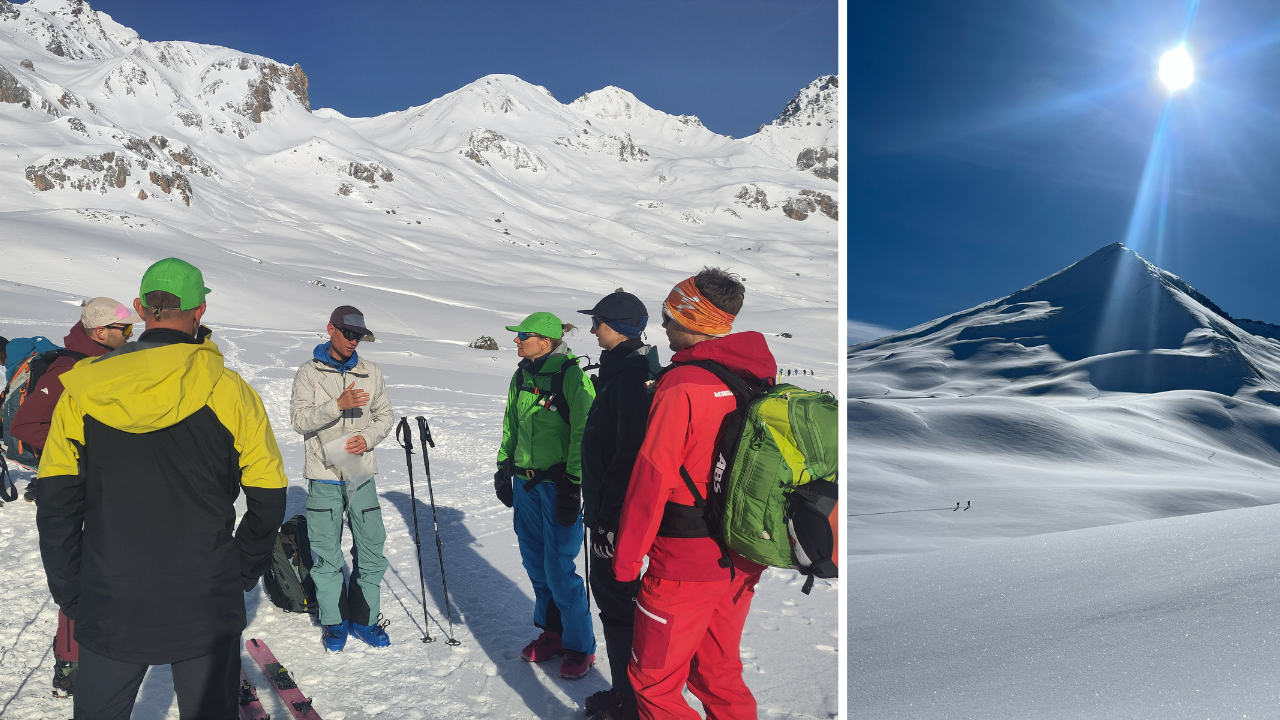 Instructie over veiligheid tourskien