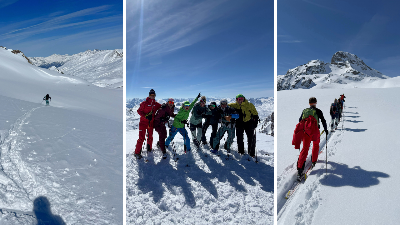 Carrousel van drie afbeeldingen. In het Silvretta gebergte