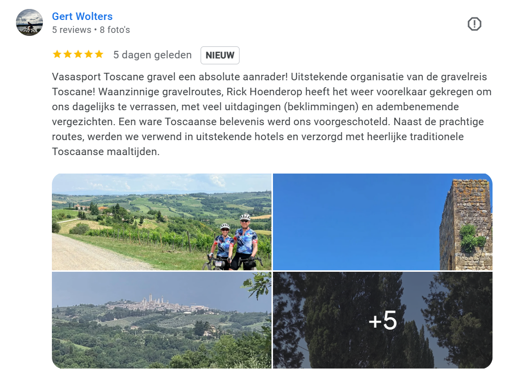 Review over de gravelbike Toscane reis