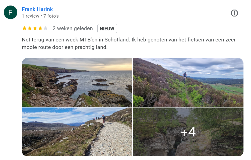 Review van Frank Haring over de Schotland Coast to Coast reis