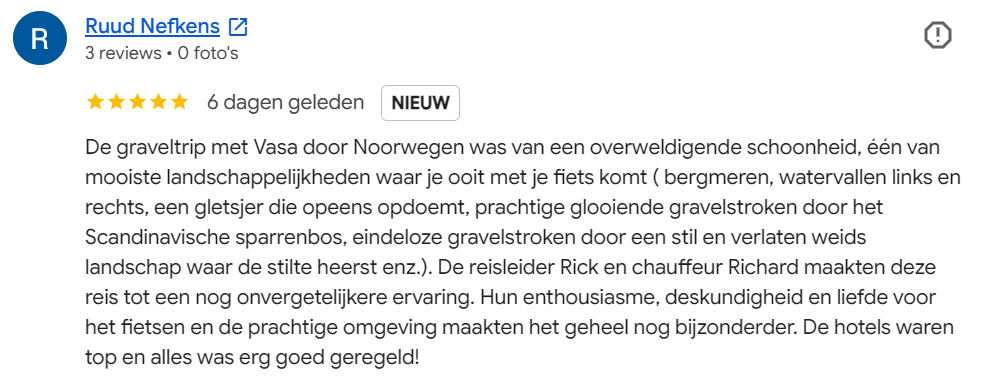 Review Ruud Nefkens over de Gravel Norway reis