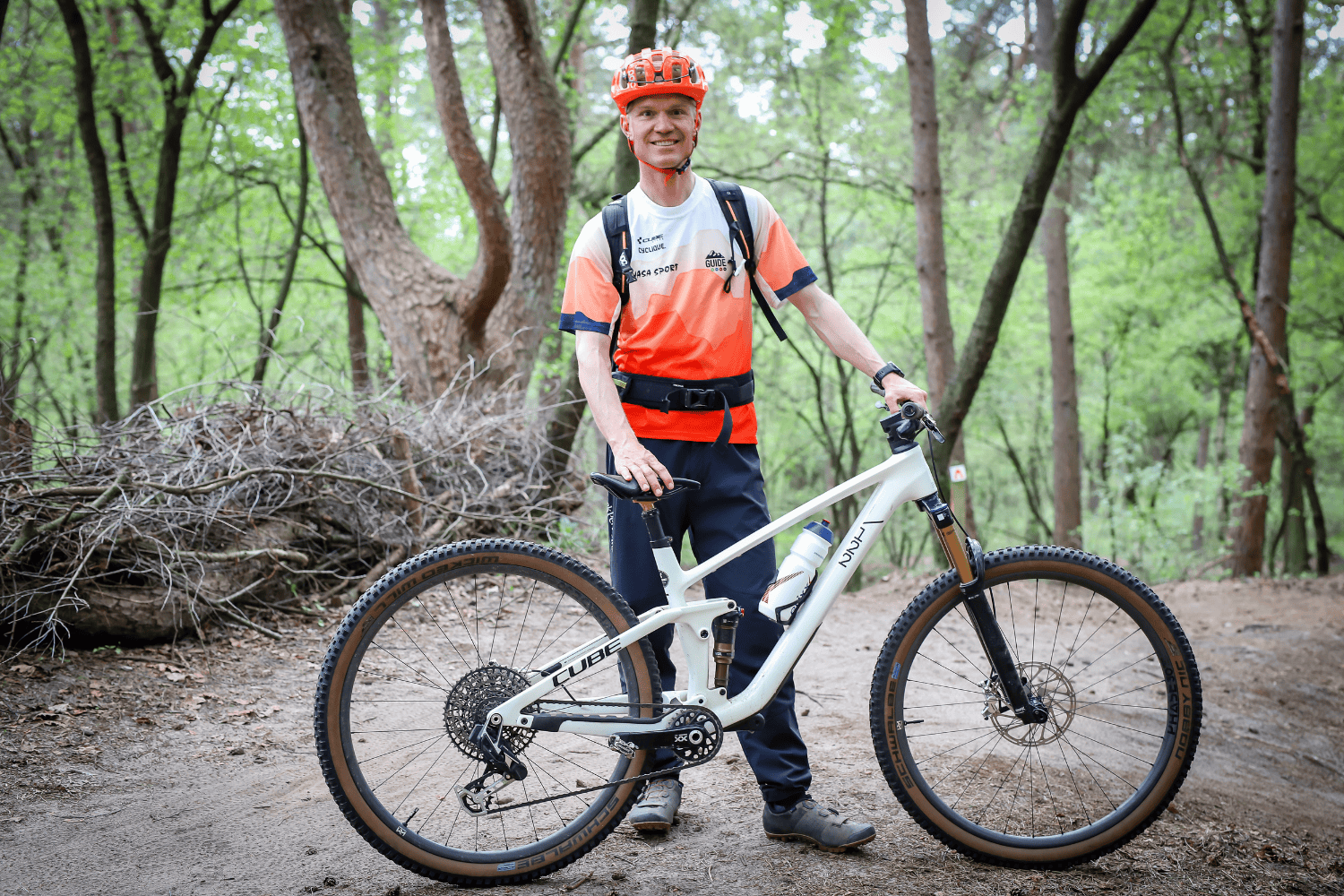 Gijs-Jan met zijn Cube - eigenaar Vasa Sport