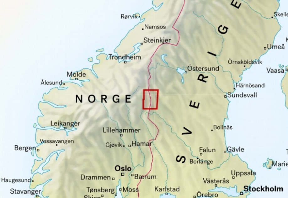 Ligging Grövelsjön