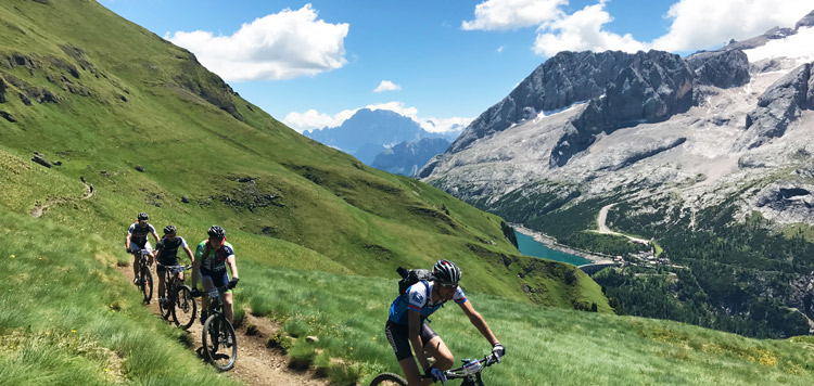 MTB transalp dolomieten met afdalen