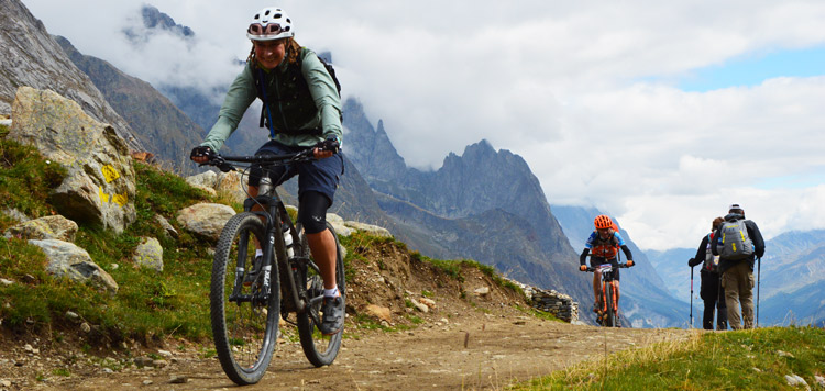 mtb route Mont Blanc transalp reis