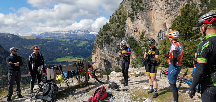 mtb tocht dolomieten reis vakantie