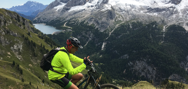 ​​​​mtb tocht dolomieten reis vakantie