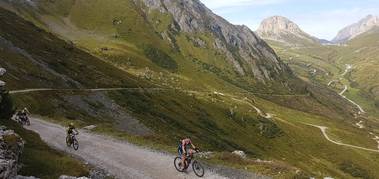 ​​​​mtb tocht dolomieten reis vakantie