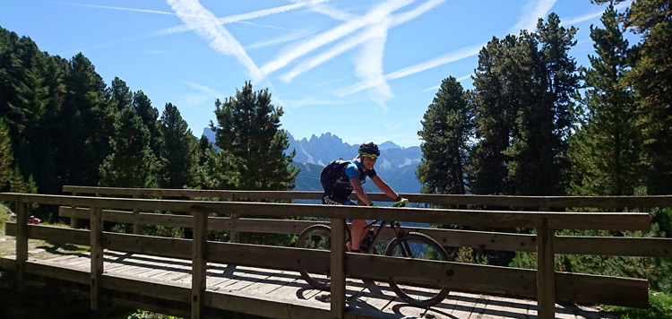 ​​​​mtb tocht dolomieten reis vakantie