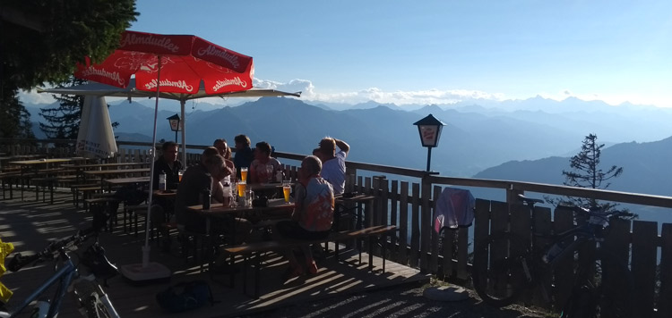 mtb tocht met hutten overnachtingen transalp