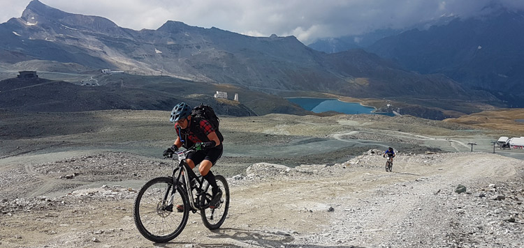 ​​mtb reis matterhorn transalp tocht