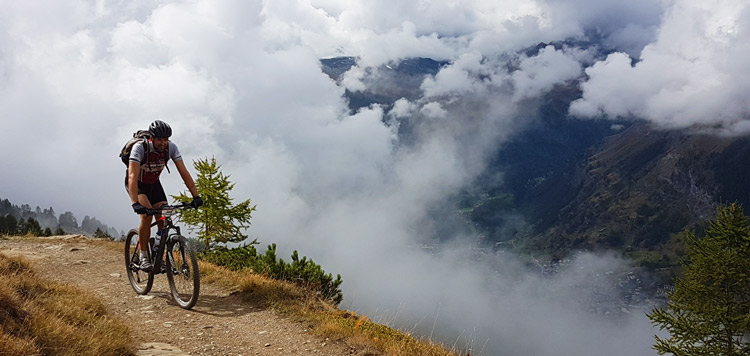 ​​mtb reis matterhorn transalp tocht