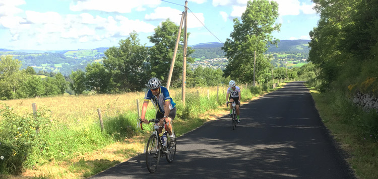 racefiets reis auvergne frankrijk