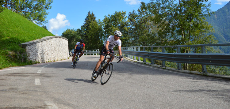 ​​racefiets reis dolomieten