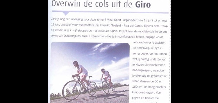 Het artikel in het NTFU magazine