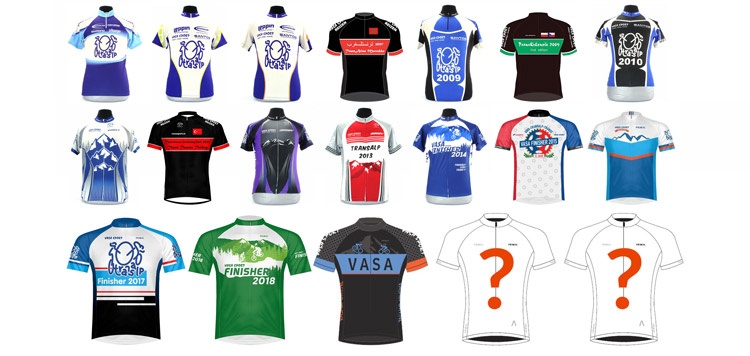 Vasa Finisher Fietsshirts 2006-2019