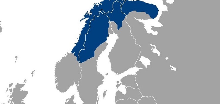 Sápmi-Lapland-kaart