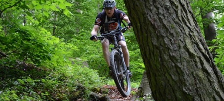 Eén van de prachtige trails tijdens de Eifel Moezel Trekking