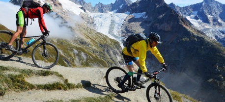 Mountainbiken rond de Mont Blanc