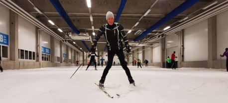 Langlaufen in de sneeuwhal bij Vasa Sport