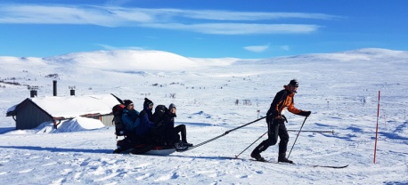 toerlanglaufen backcountry reis vindelfjaellen